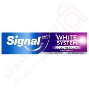 خمیردندان سفید کننده سیگنال white system بنفش