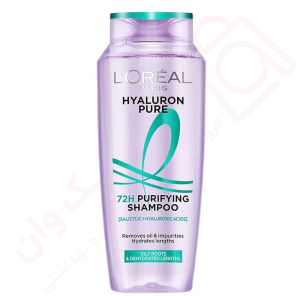 شامپو موهای چرب مدل Hydra Hyaluronic Pure لورال