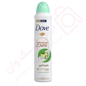 اسپری ضد تعریق داو UK مدل Go fresh رایحه خیار حجم 250 میل