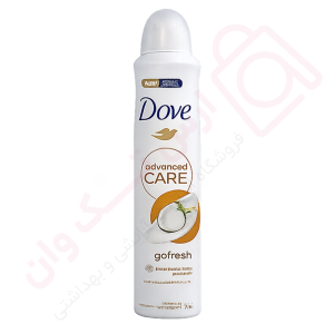 اسپری ضد تعریق داو UK مدل Go fresh رایحه نارگیل حجم 250 میل