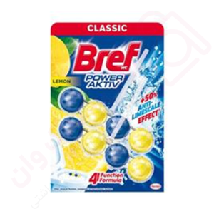 بوگیر و ضد عفونی کننده توالت فرنگی برف bref رایحه لیمو بسته 8 عددی